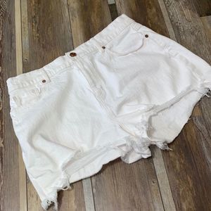 Loft • White Jean Shorts • Size 10